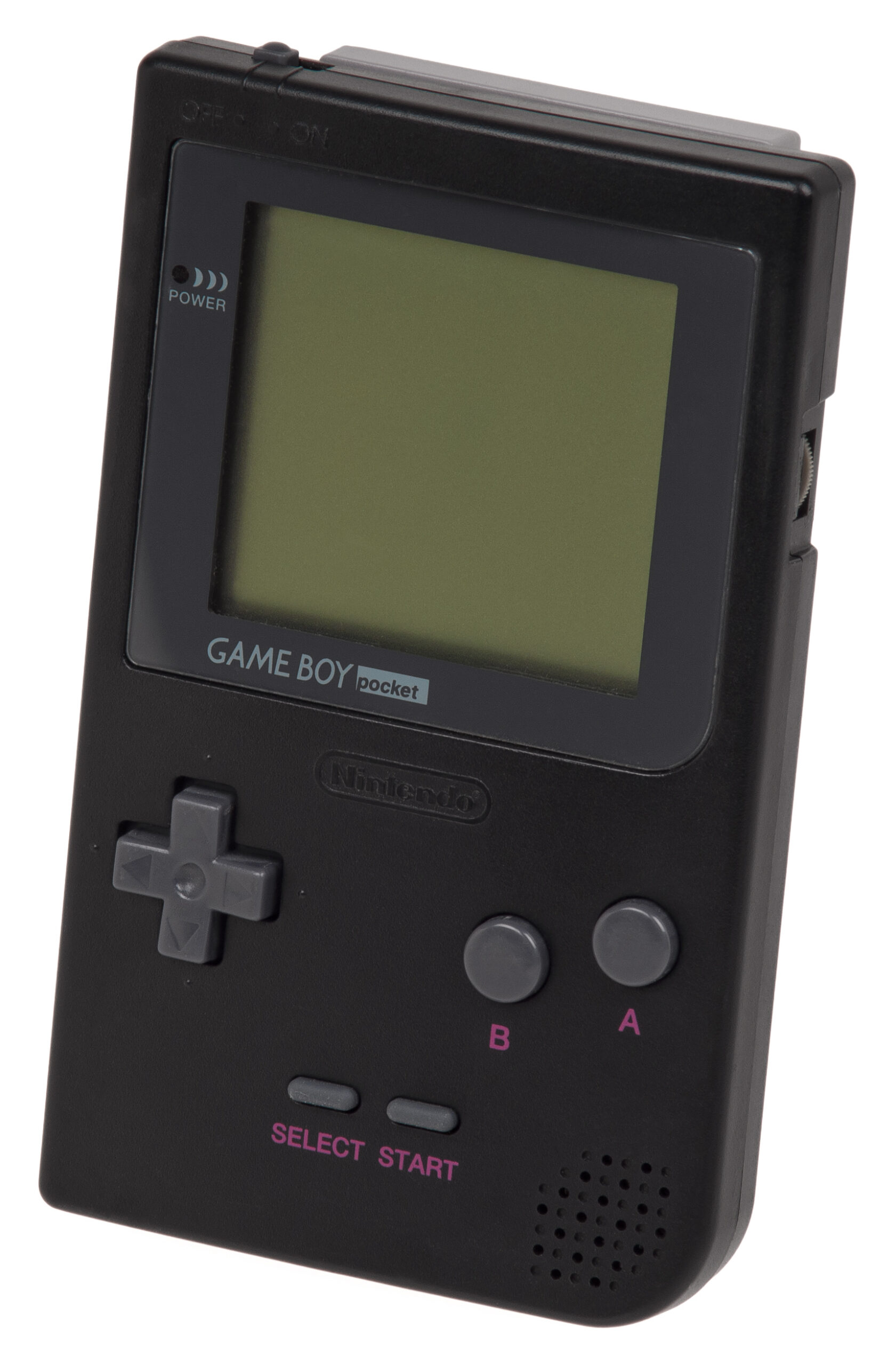 검은색 Nintendo Game Boy Pocket 휴대용 게임기